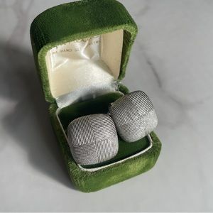 Vintage Signed Trifari Clip On Earrings